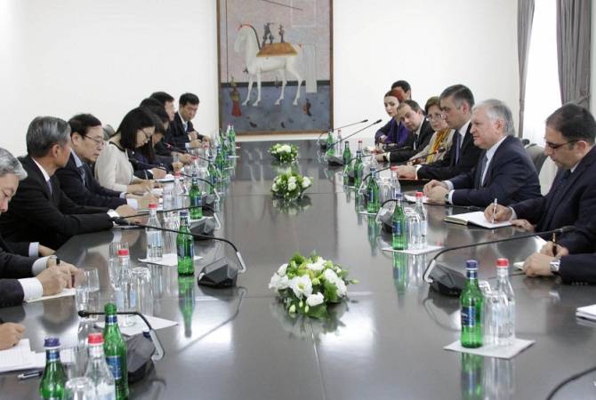 FM Nalbandian receives Chinese Commissioner for Counter-Terrorism and Security Matters