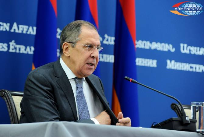 العلاقات الأرمينية-الروسية اكتسبت طابع شراكة متحالفة واستراتيجية -وزير الخارجية الروسي في مؤتمر 
صحفي مع نظيره الأرميني إدوارد نالبانديان في يريفان-