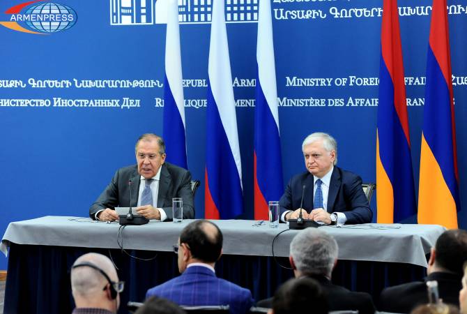 Negotiations proceeded in atmosphere of complete mutual-understanding: Nalbandian on talks 
with Lavrov  