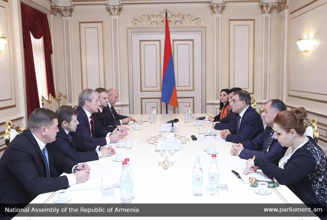 Председатель Национального Собрания Республики Армения принял председателя 
Палаты представителей НС Республики Беларусь
