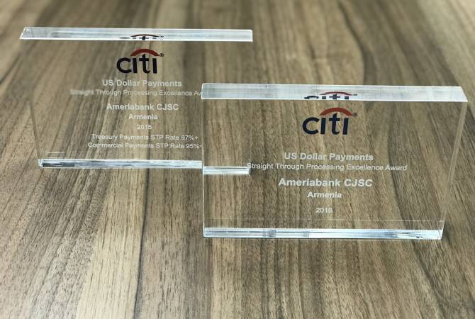 Ameriabank wins two Citibank Excellence Awards 