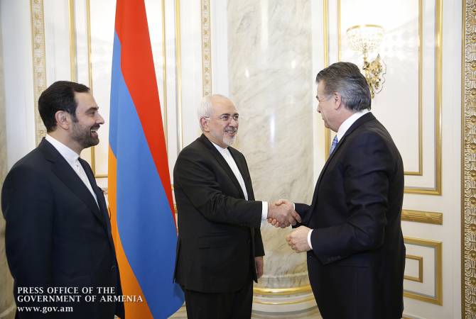Armenia ready to raise trade turnover between Armenia and Iran to new level – Armenian 
Premier receives Iranian FM