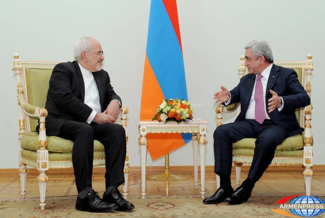 President Sargsyan receives Iranian FM Mohammad Javad Zarif