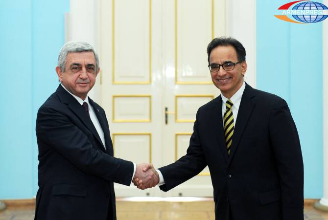 Brazil Ambassador presents credentials to Armenian president 