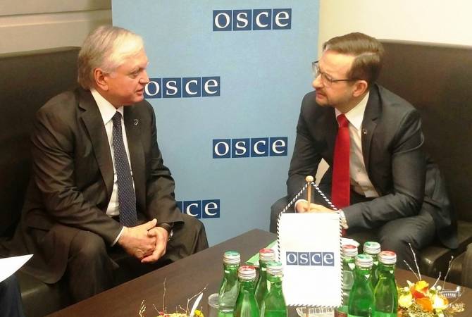 FM Nalbandian meets OSCE Secretary General in Vienna