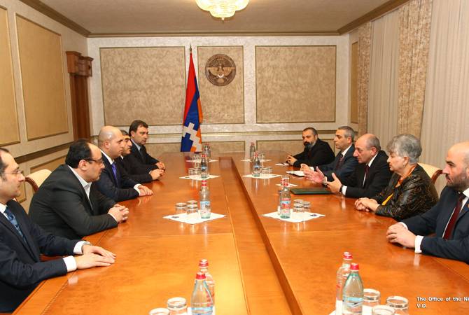 Bako Sahakyan met with the members of the Standing Committee on Foreign Relations of the  
Armenian Parliament