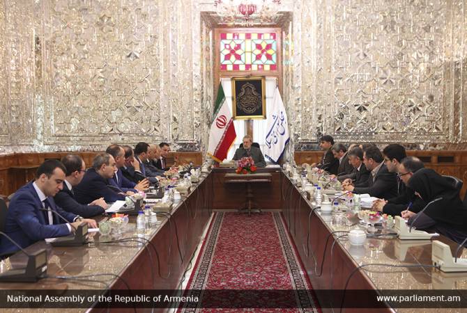 Председатель Меджлиса Ирана принял делегацию группы дружбы Армения-Иран 
Национального Собрания Армении
