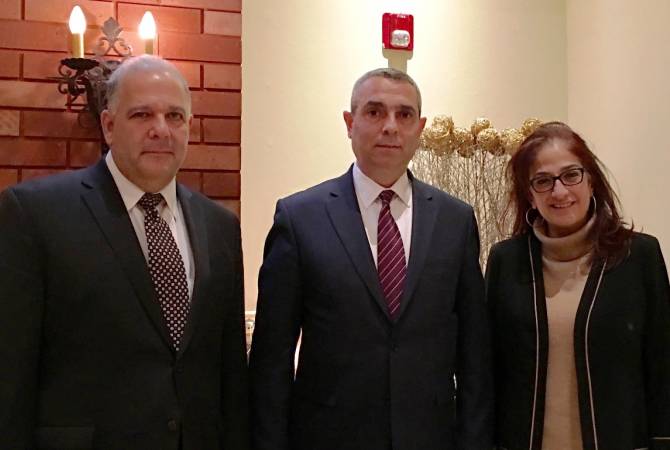 Министр  ИД Арцаха Масис Маилян встретился с делегацией Армянской Ассамблеи 
Америки 