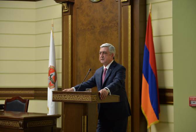 President Sargsyan on future public service   