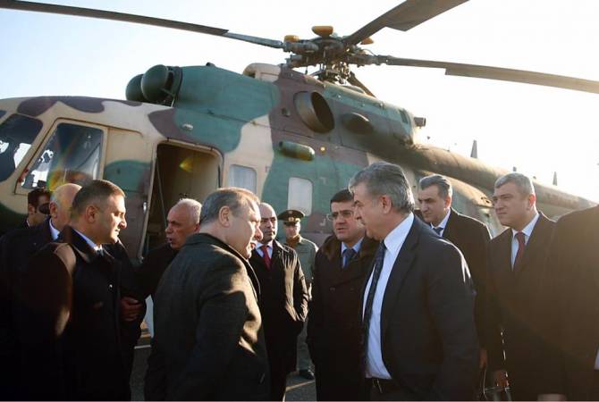 Armenian Premier arrives in Artsakh on official visit