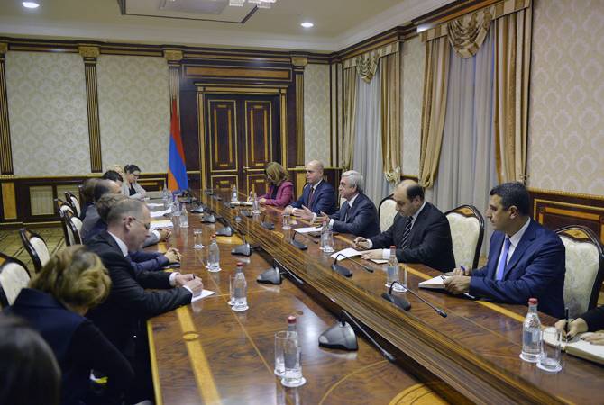 President Sargsyan receives delegation of Armenia-EU Parliamentary Cooperation Committee