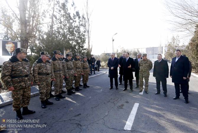  Mэр Еревана посетил воинскую часть министерства обороны Армении
 