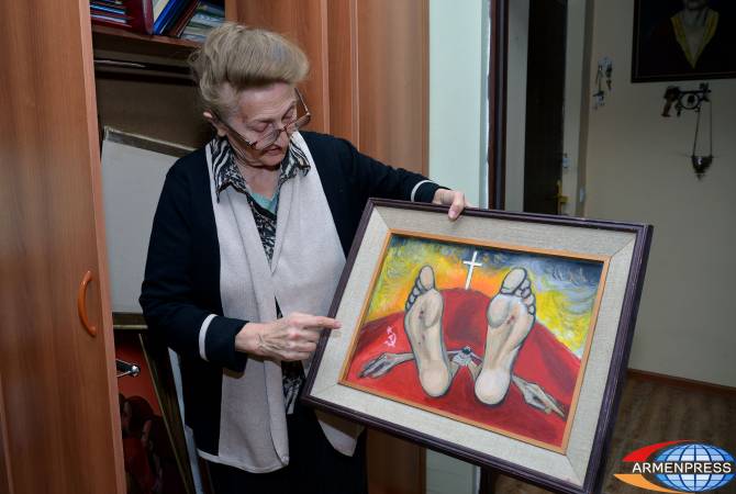 Aghassi Ayvazyan’s widow Greta Verdiyan sells 70 paintings to open museum