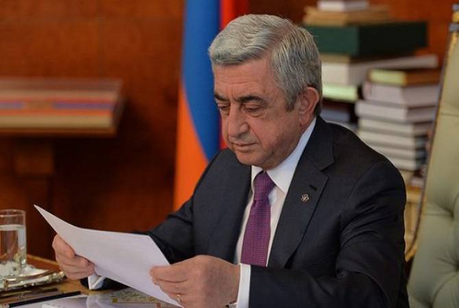President Sargsyan signs a number of laws adopted by Parliament