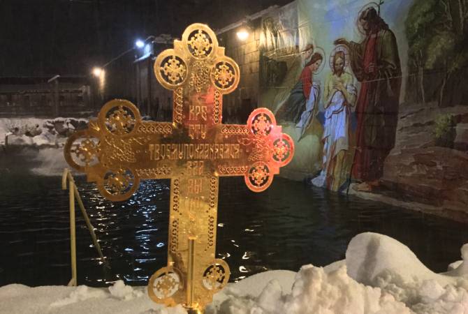 Նշվեց ռուս ուղղափառ եկեղեցու Քրիստոսի Մկրտության տոնը
