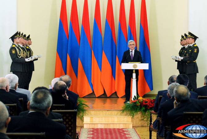 В резиденции президента Армении состоялось вручение государственных наград за 2017 
год
