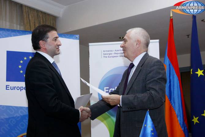 Եվրամիությունը ֆինանսապես կաջակցի Հայաստանի տարբեր ոլորտների զարգացմանն 
ուղղված եւս 5 նախաձեռնության