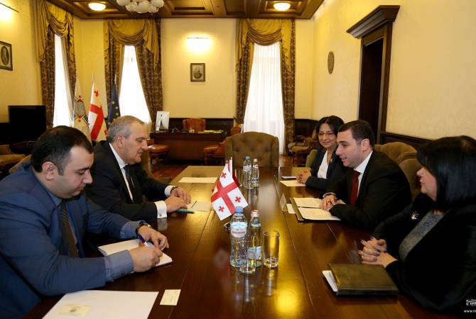 Посол Армении встретился с председателем городского совета Тбилиси
