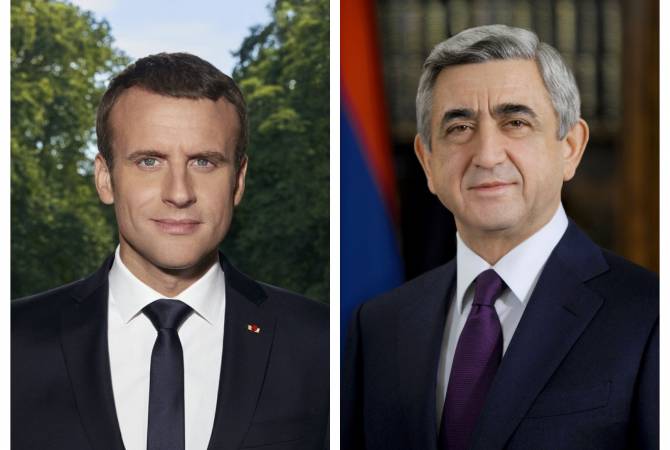В Елисейском дворце стартовала встреча президентов Армении и Франции
