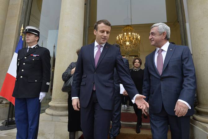 Ֆրանսիայի նախագահը  սիրով ընդունել է Ֆրանկոֆոնիայի երևանյան 
գագաթնաժողովին մասնակցելու Նախագահ Սարգսյանի հրավերը