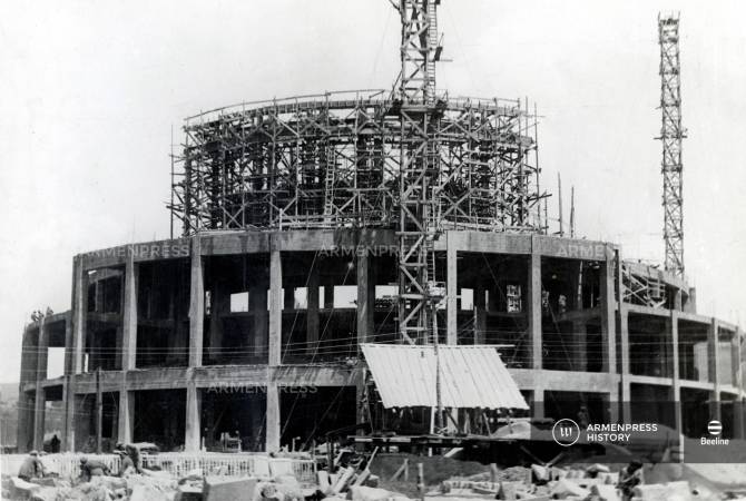 ARMENPRESS presents historic photos depicting construction of Opera building in Yerevan