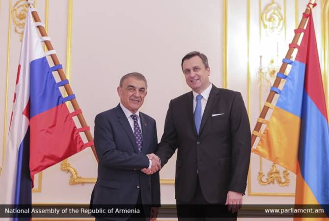 Speaker Ara Babloyan meets with Slovak counterpart in Bratislava 