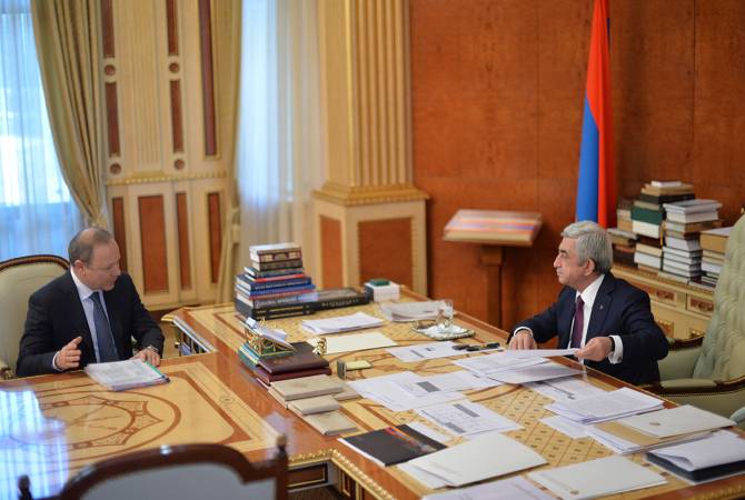 Министр здравоохранения доложил президенту Армении о результатах реализованных в 
2017 году программ и планах на 2018 год
