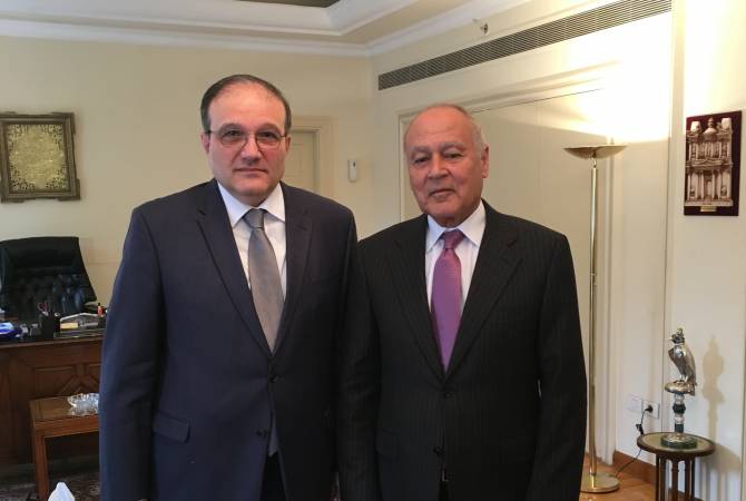 Armenian Ambassador to Egypt meets with Secretary General of League of Arab States