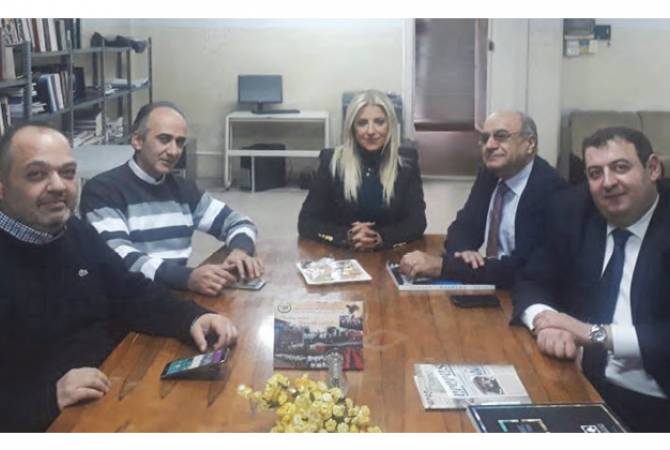 ARMENPRESS director visits Beirut-based Ararad Daily HQ 