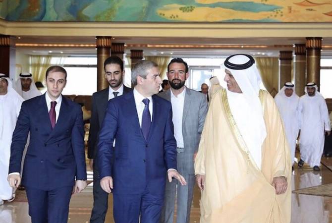 Minister Martirosyan meets with Sheikh Saud Bin Saqr Al Qasimi in UAE