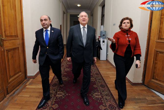 Armen Sarkissian ready to work with Yelk faction if elected President of Armenia