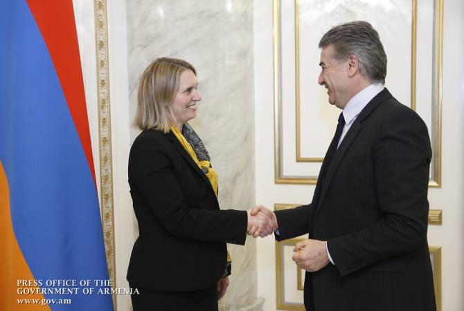 Премьер-министр Армении принял заместителя помощника госсекретаря США по 
вопросам Европы и Евразии
