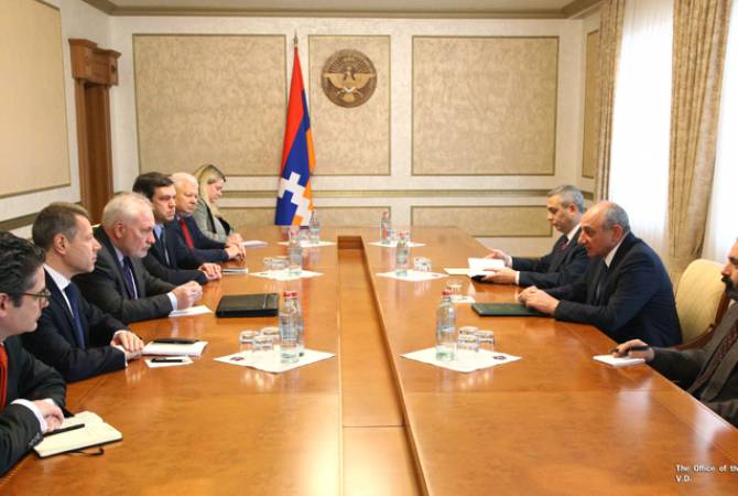 Бако Саакян на встрече с сопредседателями МГ ОБСЕ подчеркнул важность участия  
Арцаха в процессе  урегулирования  конфликта НК