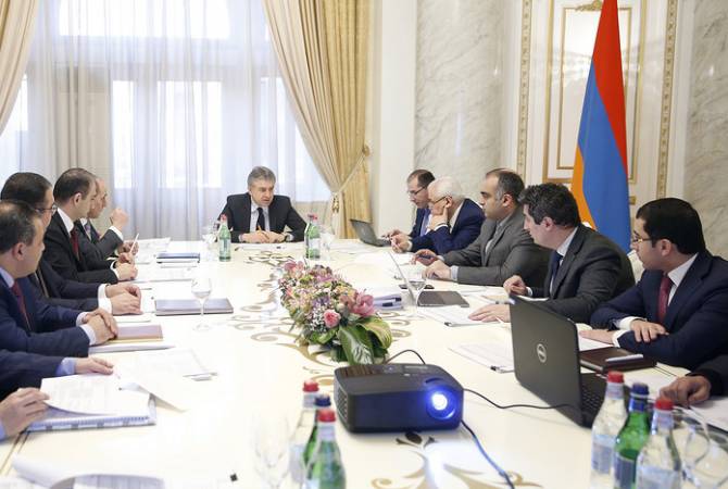رئيس الوزراء كارن كارابيتيان يترأس جلسة مكرسة لمشروع إستراتيجية التنمية بأرمينيا لعام 2030