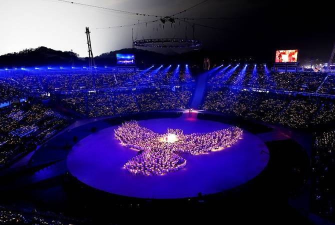 Opening ceremony of Winter Olympic Games 2018 attended by 35.000 spectators