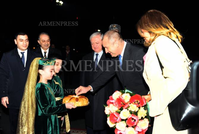 President of Bulgaria arrives in Armenia on state visit 