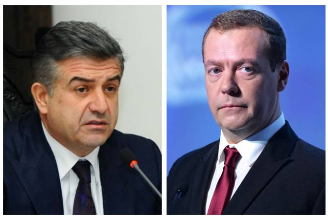PM Karapetyan extends condolences to Medvedev over An-148 plane crash