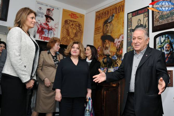 Bulgarian First Lady visits Sergei Paradjanov Museum in Yerevan