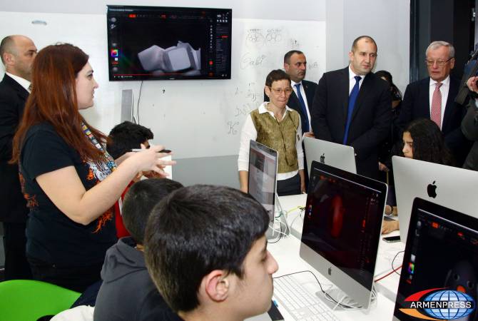 Bulgarian President impressed with Tumo center in Yerevan