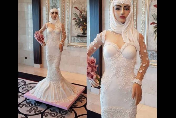 В Дубае испекли и съели шоколадную невесту в платье за миллион долларов