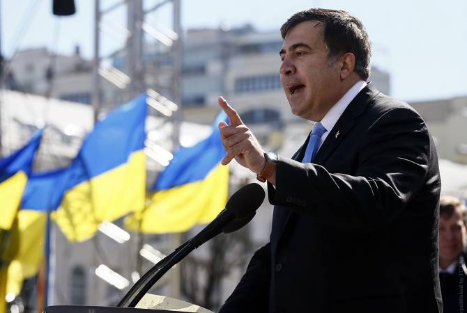 Ousted Saakashvili vows to continue organizing rallies in Ukraine 