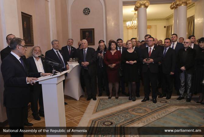 В посольстве РА в РФ от имени председателя НС Армении Ара Баблояна состоялся прием