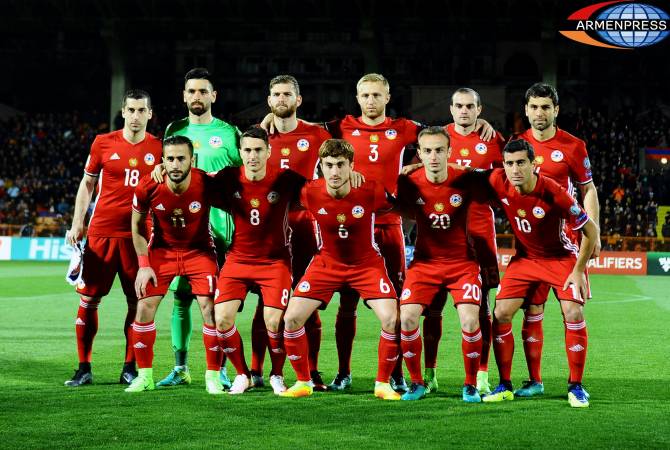 Armenia ranked 91st in FIFA February rating 
