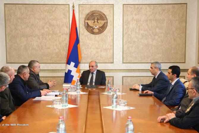 Artsakh President holds meeting with Afghan War Vet Union members 