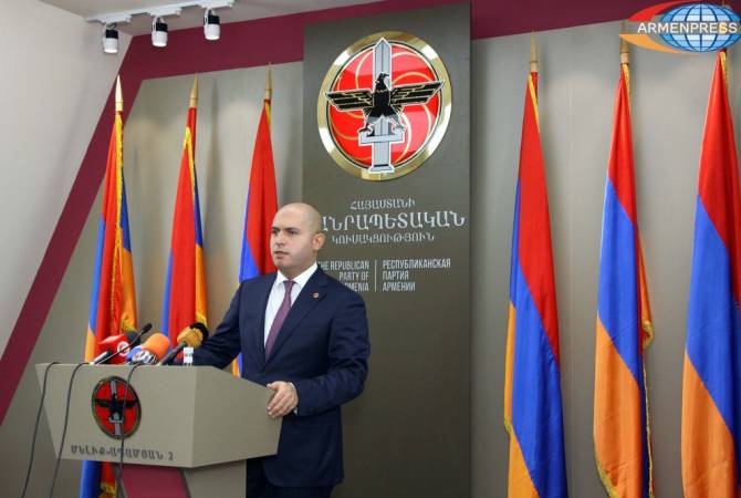 Armenia’s ruling party wishes to join Centrist Democrat International 