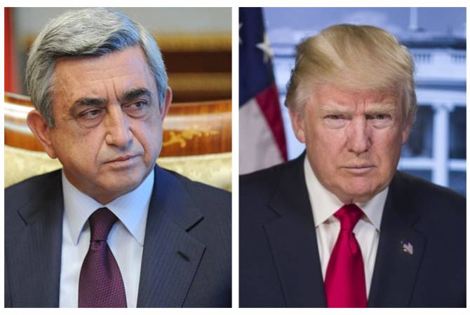 President Sargsyan sends condolence letter to U.S. President Trump