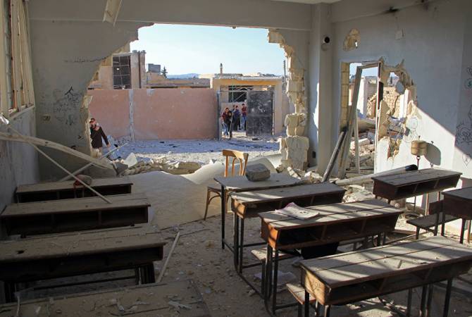 Սիրիայում ամենուրեք սկսում են վերականգնել զինյալների կողմից ավերված դպրոցները
