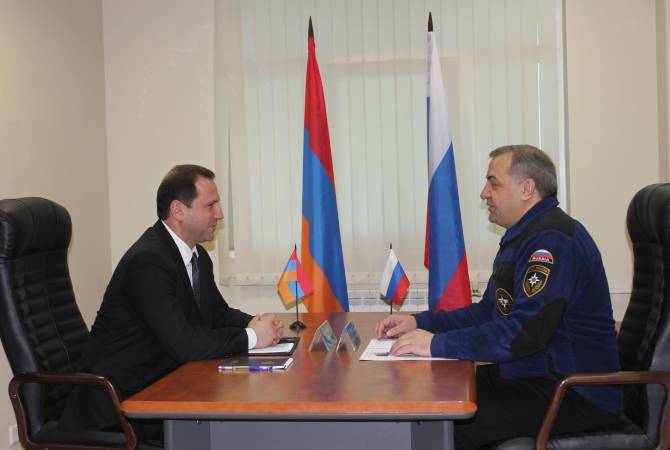 Состоялась встреча глав МЧС Армении и РФ
