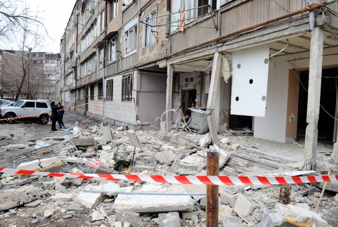 Վրացական փողոցում պայթած բնակարանում մարդ չի բնակվել, վերանորոգման մեջ է 
եղել. մանրամասներ դեպքի վայրից