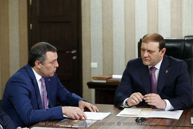 Тарон Маргарян встретился с руководителем  административного района Канакер-Зейтун